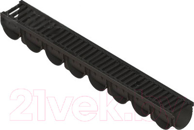 Лоток водоотводный Стандартпарк Пластиковый Spark 0882033 ЛВ-10.14.10-ПП с решеткой