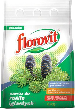 Удобрение Florovit Для хвойных гранулированное (1кг, мешок)