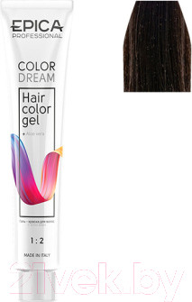 Гель-краска для волос Epica Professional Colordream 5.71 (100мл, светлый шатен шоколадно-пепельный)