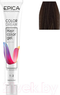 Гель-краска для волос Epica Professional Colordream 7.73 (100мл, русый шоколадно-золотистый)