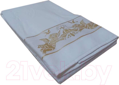 Крестильное полотенце Goodness Ангел 70x140 (белый/золото)