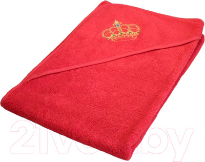 Полотенце с капюшоном Goodness Махровое 100x100 (красный)