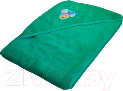 Полотенце с капюшоном Goodness Махровое 100x100 (зеленый)