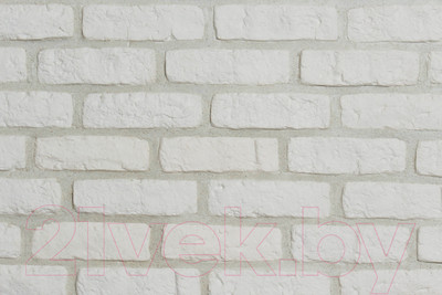 Декоративный камень гипсовый РуБелЭко Вена 1 В1бел Виброформованный (белый)