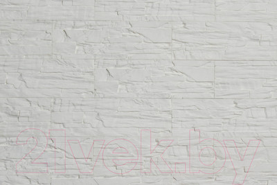 Декоративный камень гипсовый РуБелЭко Лондон 1 Л1бел Виброформованный (белый)