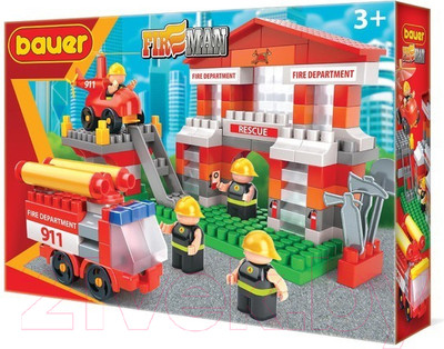 Конструктор Bauer Fireman Пожарная часть / 742