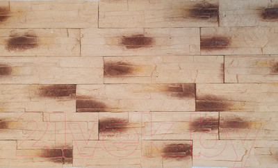 Декоративный камень гипсовый РуБелЭко Таллин 2 Т2беж Виброформованный (бежевый)