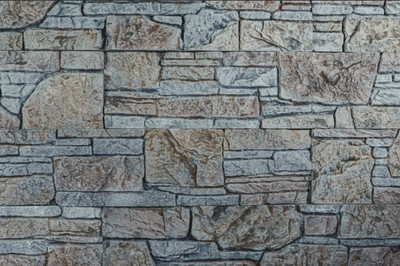 Декоративный камень гипсовый РуБелЭко Хельсинки 3 Х3сер Виброформованный (серый)