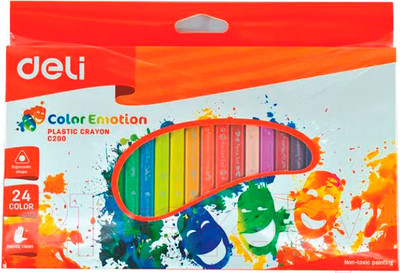 Восковые мелки Deli Color Emotion / С20020 (24цв)