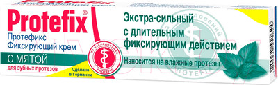 Крем для фиксации зубных протезов Protefix №1 с мятой (40мл)