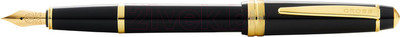 Ручка перьевая имиджевая Cross Bailey Light Polished Black Resin And Gold Tone / AT0746-9FF