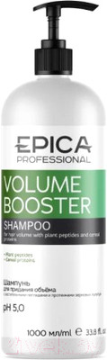 Шампунь для волос Epica Professional Volume Booster  (1л)