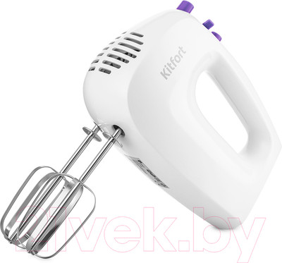 Миксер ручной Kitfort KT-3071-1 (белый/фиолетовый)