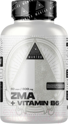 Комплексная пищевая добавка Biohacking Mantra ZMA+B6 / CAPS020 (90 капсул)