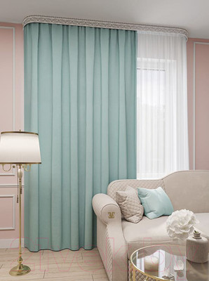 Штора LEGRAND Канвас 150x260 / 58 081 909 (мятный)