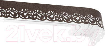 Карниз для штор LEGRAND Листея с поворотами 2.4м 3-х рядный / 58 081 458 (тауп)