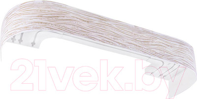 Карниз для штор LEGRAND Эдельвейс с поворотами 2.4м 3-х рядный / 58 090 007 (бежевый)