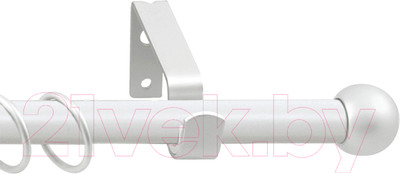 Карниз для штор LEGRAND Шар раздвижной 1.2-2.1м 1-но рядный / 58 073 117 (белый)