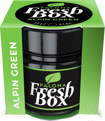 Ароматизатор автомобильный Paloma Fresh Box / 5997270720163 (Alpin Green)