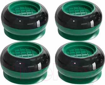 Комплект антивибрационных подставок Toco Для стиральных и посудомоечных машин, холодильников (4шт, зеленый)