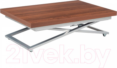 Стол-трансформер Levmar Compact MW (миланский орех/опоры серебристый)