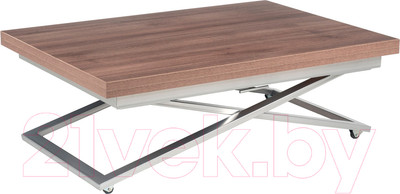 Стол-трансформер Levmar Compact D69 (дуб шамони темный/опоры серебристый)