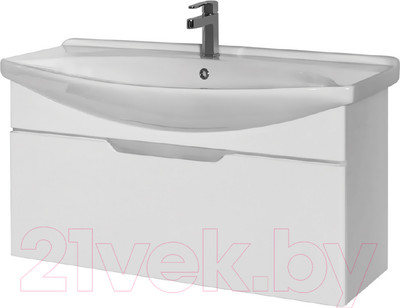 Тумба под умывальник Dreja Laguna 105 / 99.0104 (белый глянец)