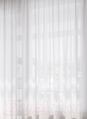 Гардина LEGRAND Вуаль шелк 500x260 / 58 083 054 с утяжелителем (белый)