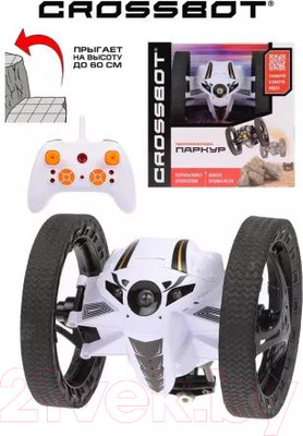 Радиоуправляемая игрушка Crossbot Машина Паркур / 870604 (белый)