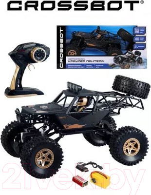 Радиоуправляемая игрушка Crossbot Краулер Пантера / 870696 (черный)