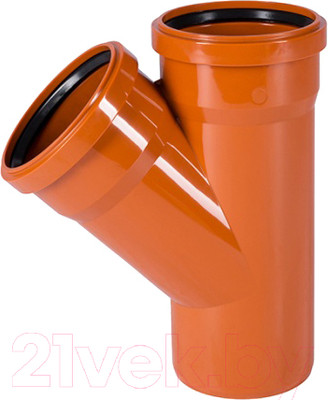 Тройник наружной канализации Ostendorf 110x110/45° / 220300