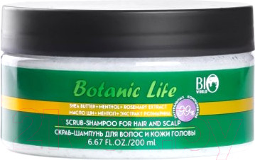 Скраб-шампунь Bio World Для волос и кожи головы (200мл)