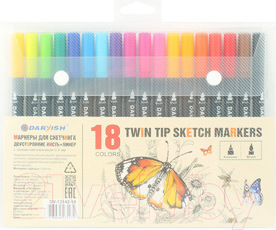 Набор маркеров Darvish DV-13142-18 (18цв)