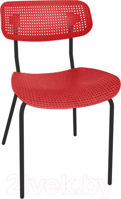 Стул офисный Sheffilton SHT-S85М (красный/черный муар)