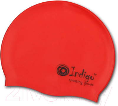 Шапочка для плавания Indigo Sport 107 SC (красный)