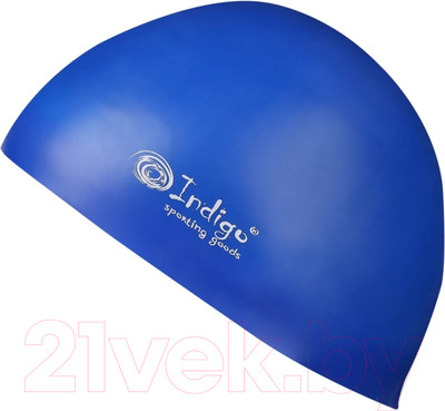 Шапочка для плавания Indigo Sport Стартовая 3D форма / IN085 (синий)