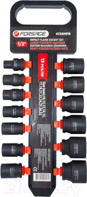 Набор головок слесарных Forsage F-4139MPB (50481)