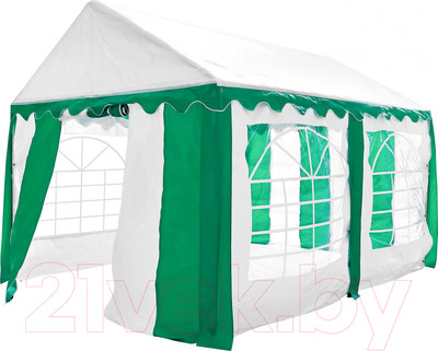 Торговая палатка Sundays Party 3x4 (белый/зеленый)