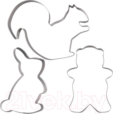 Набор форм для печенья Мультидом Пушистая компания / DA8-67