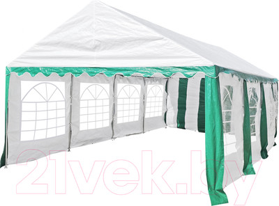 Торговая палатка Sundays Party 4x8 (белый/зеленый)