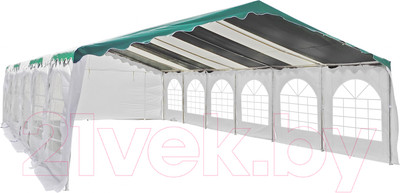 Торговая палатка Sundays Party 6x12 (белый/зеленый)