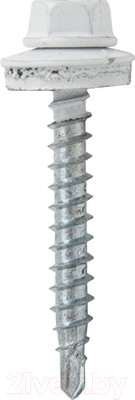 Саморез ЕКТ кровельный с резиновой прокладкой 4.8х70 сверло PT1 / B009417 (30шт, RAL 9003)