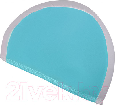 Шапочка для плавания Спортивные мастерские Lucra / SM-088 (белый/голубой)