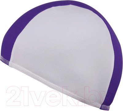 Шапочка для плавания Спортивные мастерские Lucra / SM-088 (белый/фиолетовый)