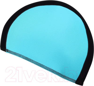 Шапочка для плавания Спортивные мастерские Lucra / SM-089 (черный/голубой)