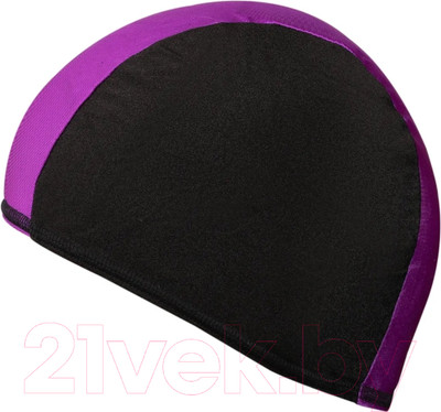 Шапочка для плавания Спортивные мастерские Lucra / SM-089 (черный/фиолетовый)