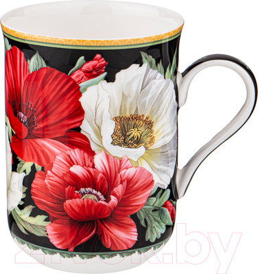 Кружка Lefard Маки / 104-757 (черный)