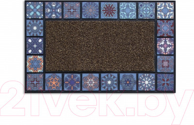 Коврик грязезащитный Attribute Mosaic Quadro AMM375 (синий)