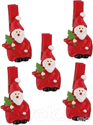 Набор прищепок декоративных Волшебная страна Санты / 007623