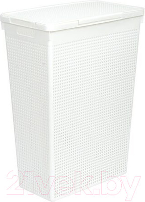 Корзина для белья Violet Лофт / 5650006 (50л, белый)